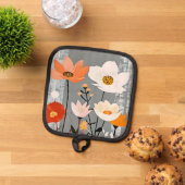 Manique Fleurs en techniques mixtes MCM (De haut en bas)