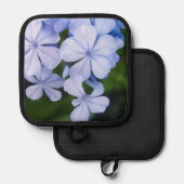 Manique Fondue florale bleue (Recto/Verso)