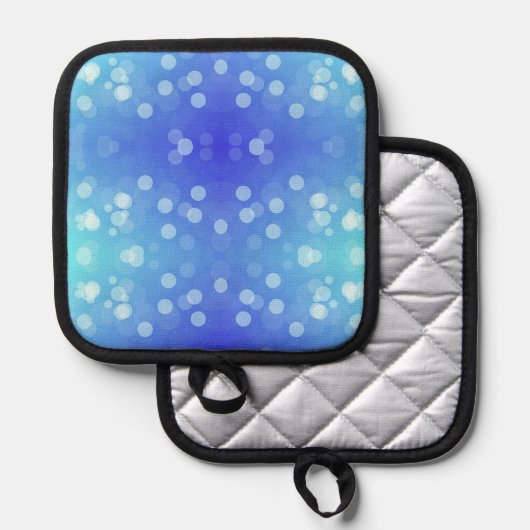 Manique Front view features a pot holder with a blue  (Recto/Verso)