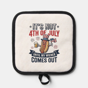 Manique Funny 4th Of July Hot Dog Vintage Patriotic Shirt_
