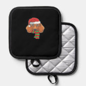 Manique Funny Christmas Dog Xmas Santa Dachshund Holiday G (Recto/Verso)