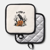 Manique Funny Raven, F-Caw-F, Skull Raven, Gothic Crow (Recto/Verso)