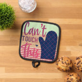 Manique Funny Retro Kitchen Oven Mitt | (De haut en bas)