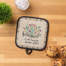 Goodness of God quilted look floral music