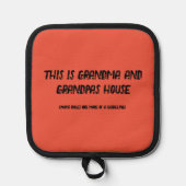 Manique Grand-mère et grand-pas Maison Mitts au four (Recto)