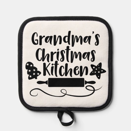 Manique Grand-mère's Christmas Kitchen Pot Titolder (Recto)