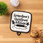 Manique Grand-mère's Christmas Kitchen Pot Titolder (De haut en bas)