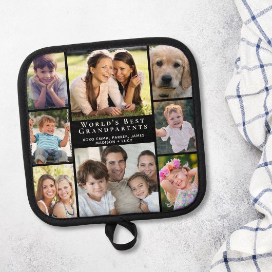 Manique Grand-parents 8 Photo Collage noir