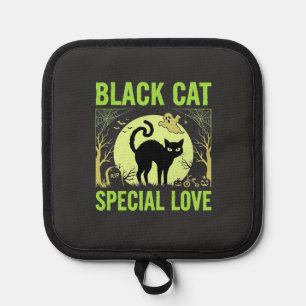 Manique Graphisme d'amour spécial chat noir Halloween