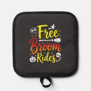 Manique Graphisme de sorcière de Halloween à balai gratuit