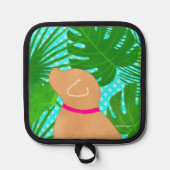 Manique Green Tropical Island Pot-Pot-Chien jaune (Recto)