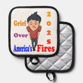 Manique Grief sur les incendies de forêt américains (Recto/Verso)