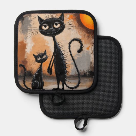 Manique Halloween Petit Chat Gros Chat (Recto/Verso)