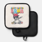 Manique Happy Easter Bruh Bunny Dab Rabbit Dance Boys Kids (Recto/Verso)