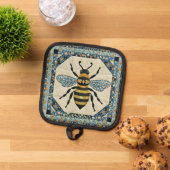 Manique Honeybee Blue Boarder Quilt (De haut en bas)