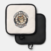 Manique Horloge Temps Chat Chat Graphique Tee Art - Horlog (Recto/Verso)