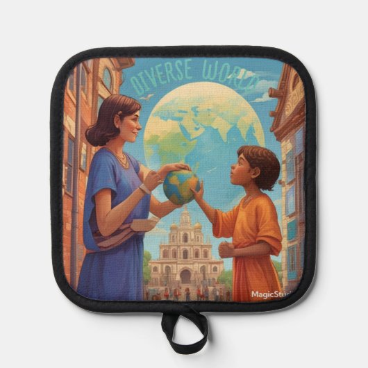 Manique IA Diverse World Oven Mitt (Recto)