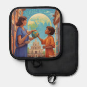 Manique IA Diverse World Oven Mitt (Recto/Verso)