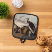 Manique Impression d'oiseau Ibis blanc de John James Audub (De haut en bas)