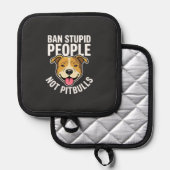 Manique Interdire les gens stupides pas Pitbulls Chien (Recto/Verso)