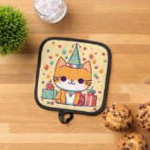 Manique Joli anniversaire de chat de fête, (De haut en bas)