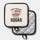 Manique Joyeux 4 juillet Flamingo Squad Vector Design_1 (Recto/Verso)