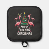 Manique Joyeux flocage Noël Noël Flamant rose Arbre (Recto)