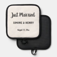 Juste marié Personnalisé avec les noms Mariage Dat