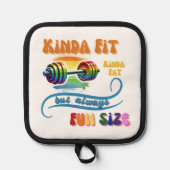 Manique Kinda Fit Funny Gym Fitness Pot Arc-en-ciel (Recto)