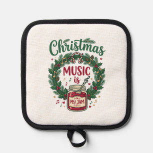 Manique La musique de Noël est un casque de jarre de pin d