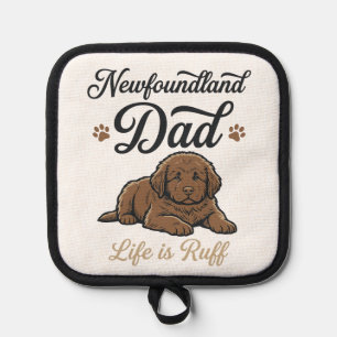 Manique La vie de papa Terre-Neuve est rude Vintage T-shir