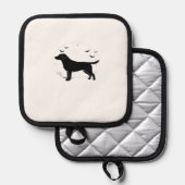 Manique Labrador Retriever Dog � Halloween Moon Silhouette (Recto/Verso)