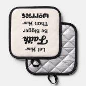 Manique Laissez votre foi - Noir (Recto/Verso)