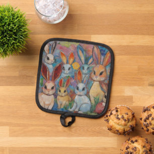 Manique Lapin Mosaïque