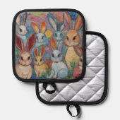Manique Lapin Mosaïque (Recto/Verso)