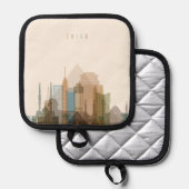 Manique Le Caire, Egypte | Ville Skyline (Recto/Verso)