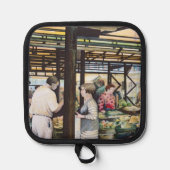 Manique Le marché agricole de Miskolc, Hungray (Recto)