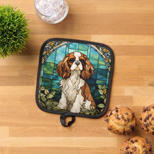 Manique Le Roi Charles Cavalier Spaniel Pot Holders (De haut en bas)