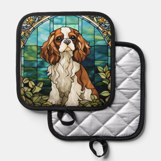 Manique Le Roi Charles Cavalier Spaniel Pot Holders (Recto/Verso)