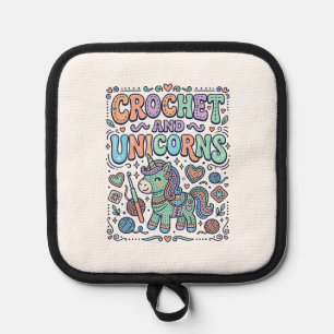 Manique Licorne au Crochet et Autocollant Licorne Kawaii e