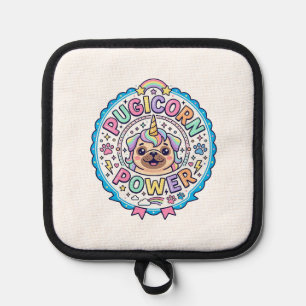 Manique Licorne Pugicorn Puissance Drôle Cadeau Mignon Con