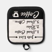 Manique Liste d'emplois boire plus de café noir (Recto)