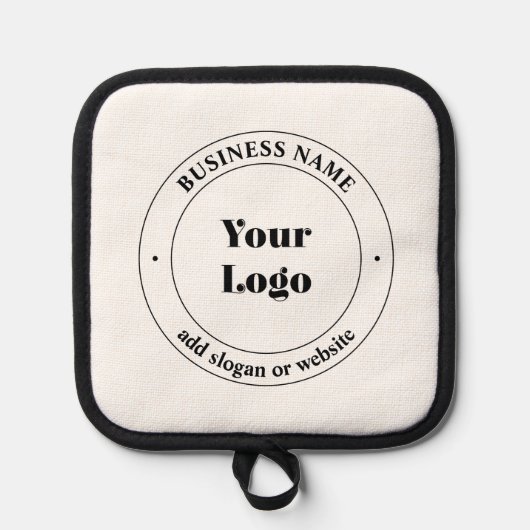 Manique Logo d'entreprise et texte promotionnel | Blanc (Recto)