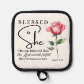 Manique Luc 1:45 Béni est sa Fleur Rose (Recto)