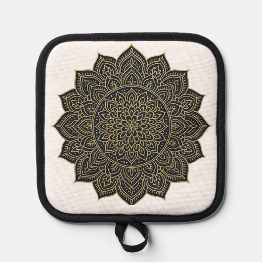 Manique Mandala d'or et de marine (Recto)