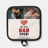 Manique Meilleur papa Jamais Coeur Rouge Père Jour 2 Photo (Recto)