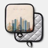 Manique Melbourne, Australie | Ville Skyline (Recto/Verso)