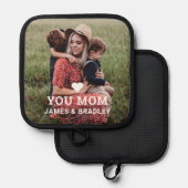 Manique Mignonne COEUR T'AIME Maman Photo Fête des mères (Recto/Verso)