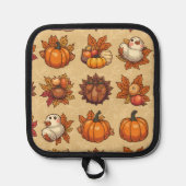 Manique mitaines à four de thanksgiving (Recto)