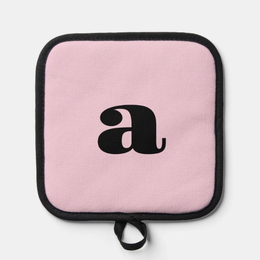 Manique Monogramme Initiale Rose Moderne (Recto)